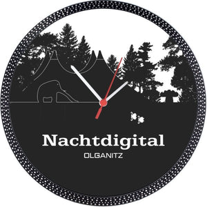 Nachtdigital Turntable Wanduhr Olganitz