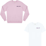 Nachti 'Signature Edition' Sweater faded pink & T-Shirt white Bundle