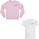 Nachti 'Signature Edition' Sweater faded pink & T-Shirt white Bundle