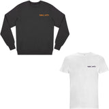 Nachti 'Signature Edition' Sweater faded black & T-Shirt white Bundle