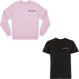 Nachti 'Signature Edition' Sweater faded pink & T-Shirt black Bundle