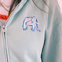 Nachtdigital NACHTI º25 Zipper Hoodie light mint