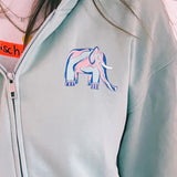 Nachtdigital NACHTI º25 Zipper Hoodie light mint