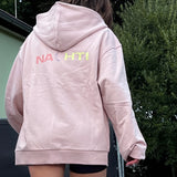 Nachtdigital NACHTI º25 Zipper Hoodie pastell rosa