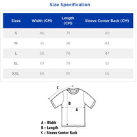 Nachtdigital Mint T-Shirt white Size Chart
