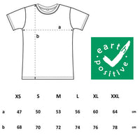 Nachtiville T-Shirt white Size Chart